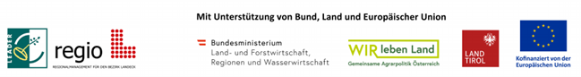 Förderlogo Leader Projekt KLAR! Arlberg Stanzertal
